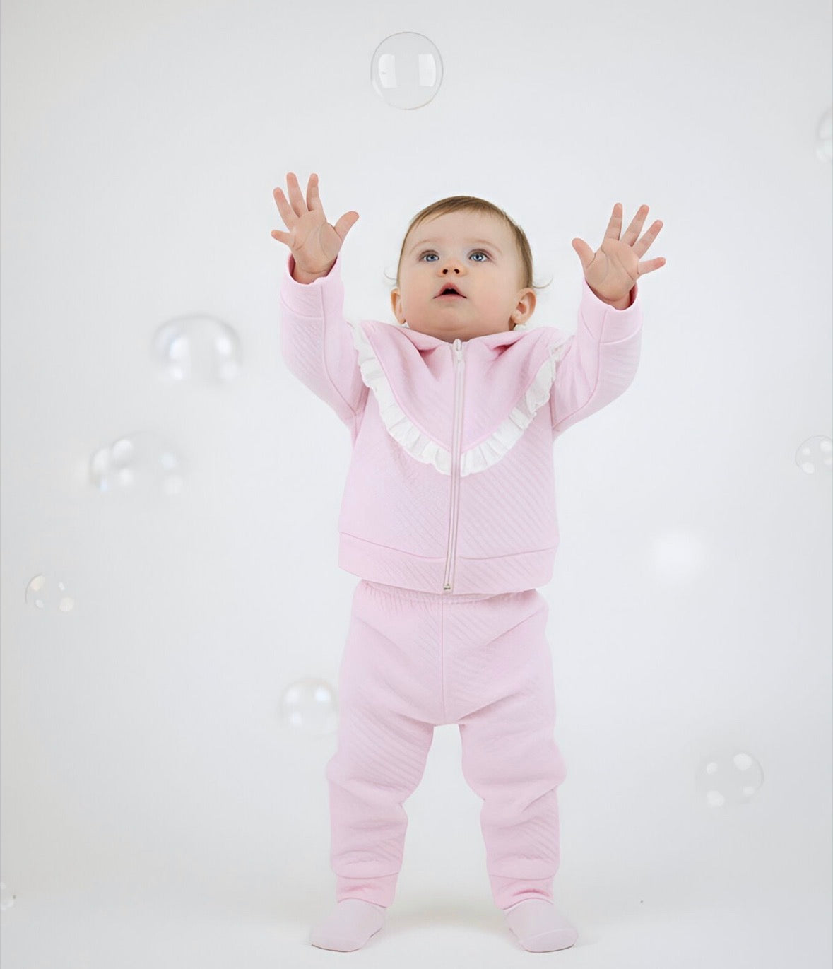 Pex Pink 3 Piece Frill Tracksuit