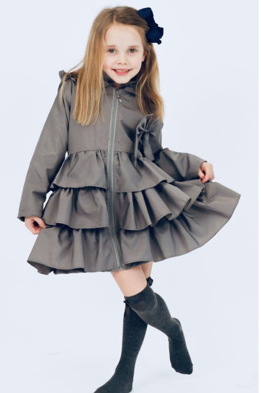Grey Harris Kids Coat
