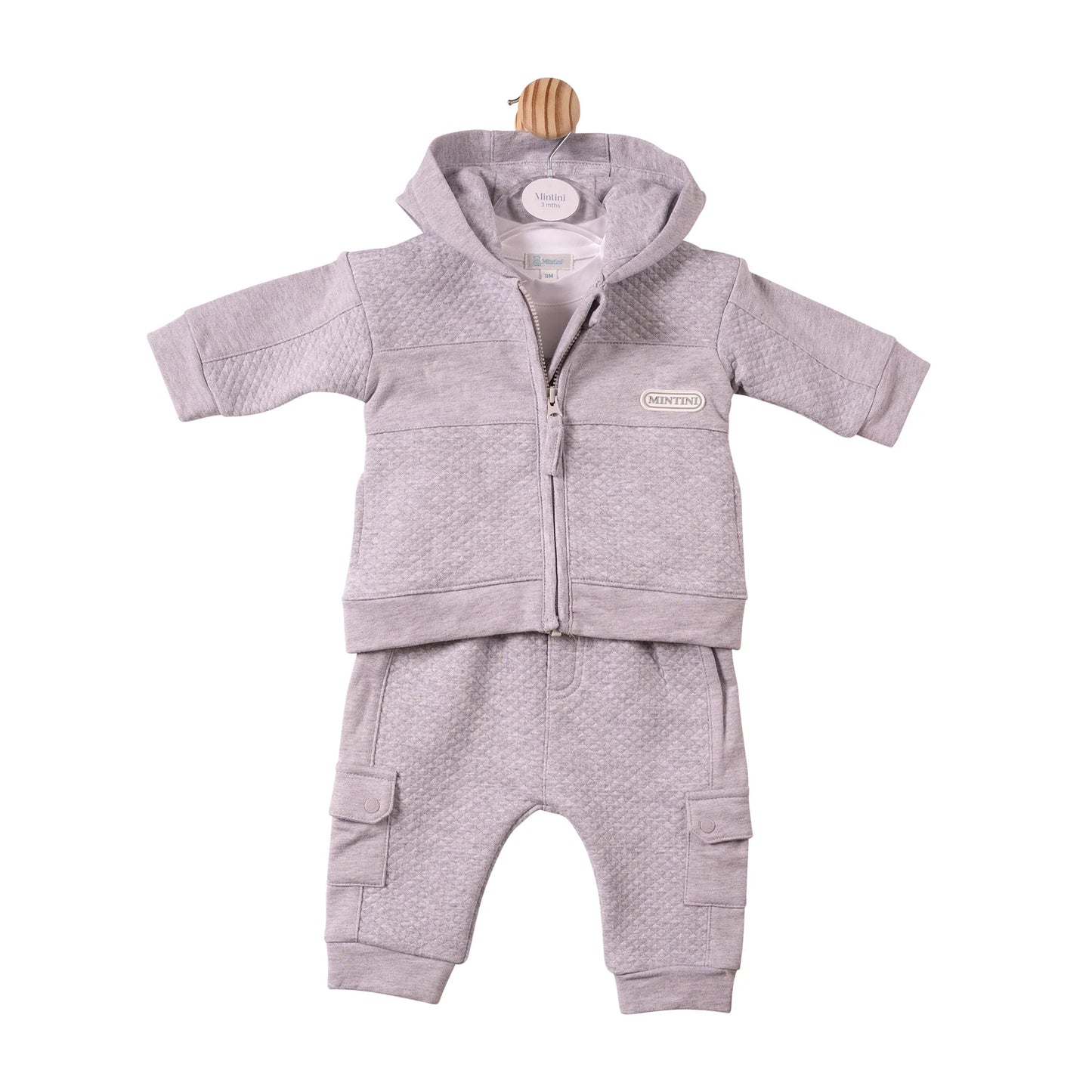 Mintini Grey 3 Piece Jogsuit
