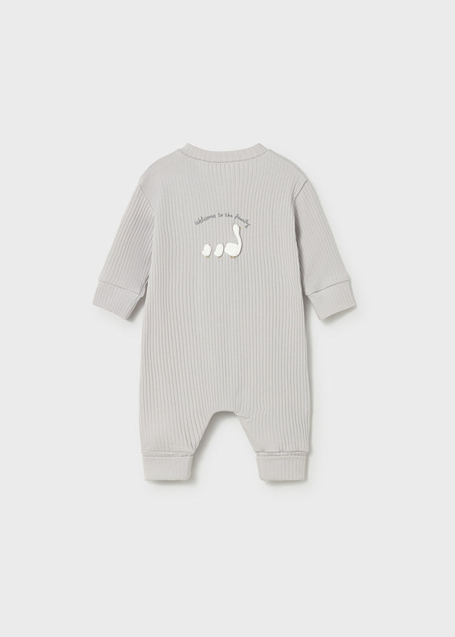 Mayoral Grey Welcome to the Family Onesie