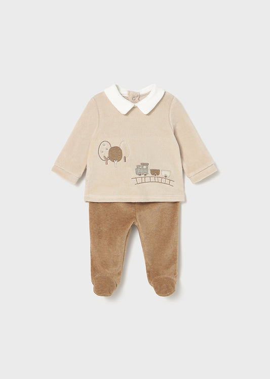 Preorder Mayoral Beige Trouser Set