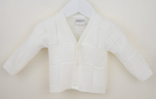Pex White Lucas Cardigan