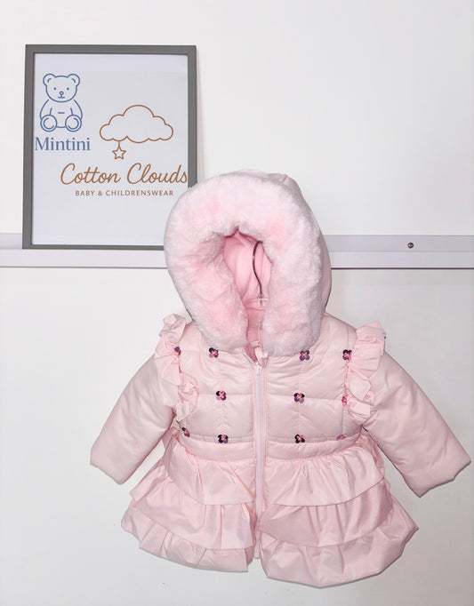 Mintini Pink Sequin AW25 Coat