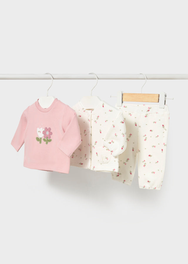 Mayoral Flower 3 Piece Outfit