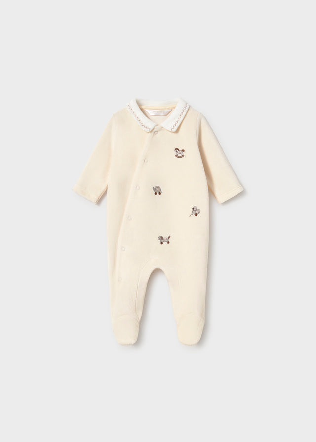 Mayoral Toy Velour Onesie