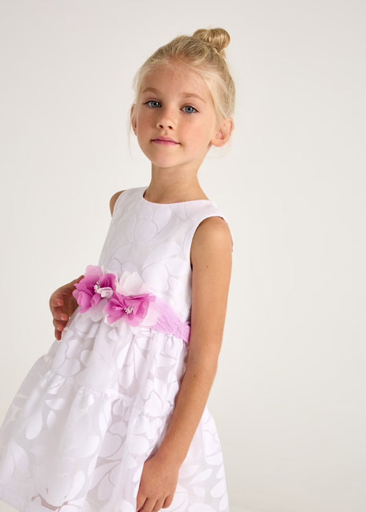 Mayoral White Pink Dress