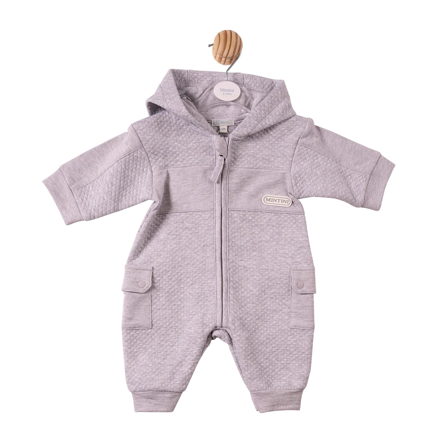 Mintini Grey Zip All in One