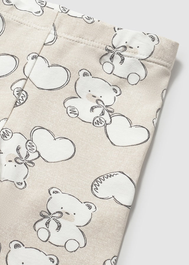Mayoral Bear & Heart Legging Set