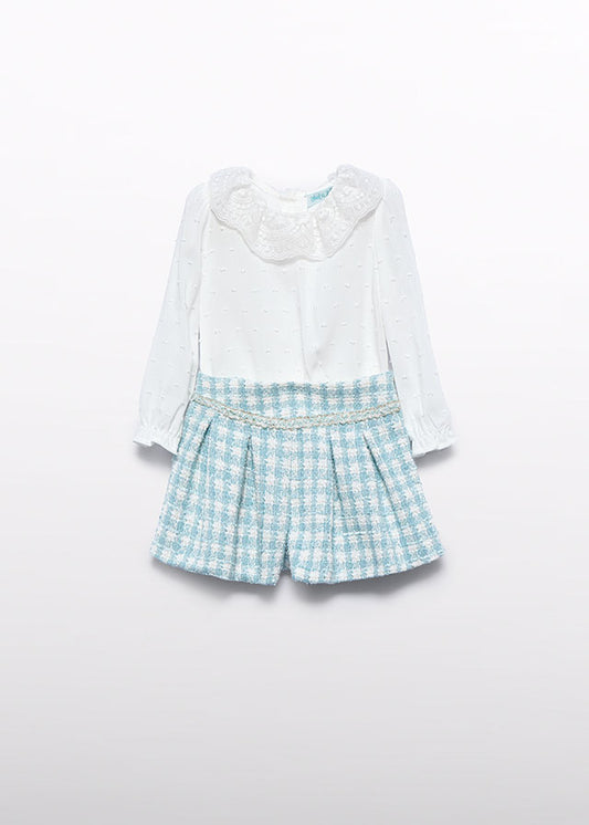 Abel & Lula Lurex Plaid Bermuda