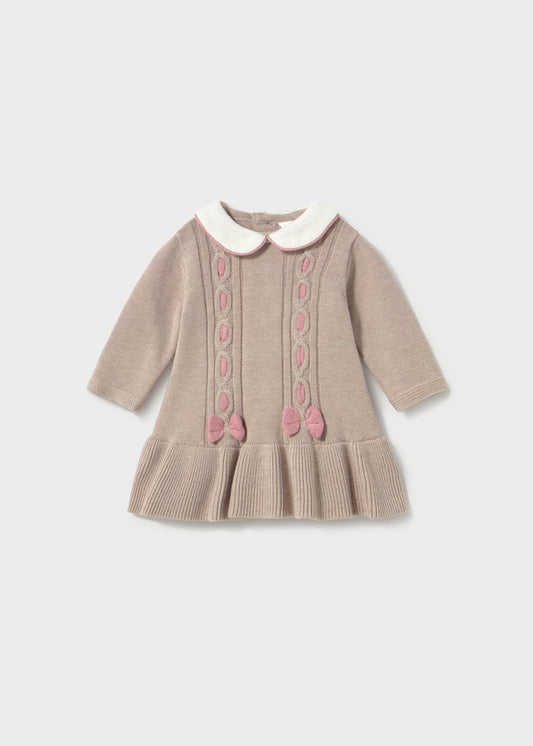 Mayoral Brown Knit Dress