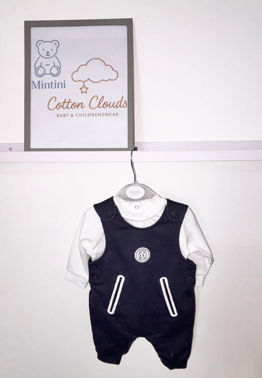 Mintini Navy AW25 Dungaree Outfit