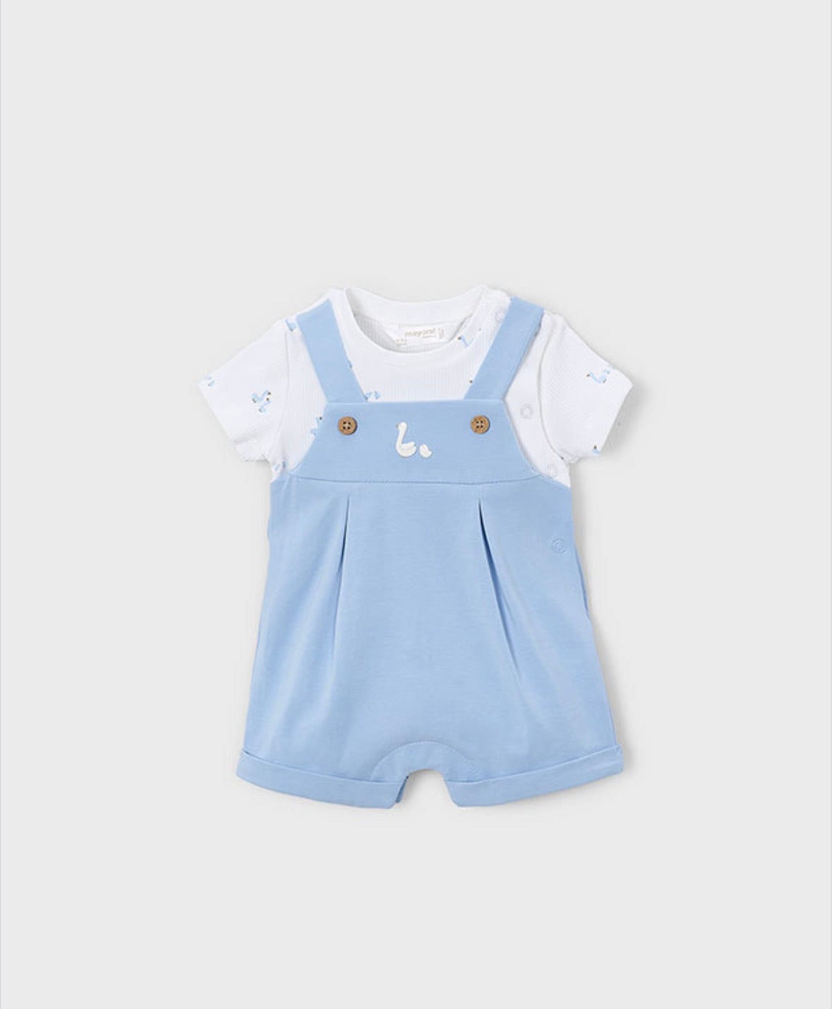 Mayoral Blue Swan Romper