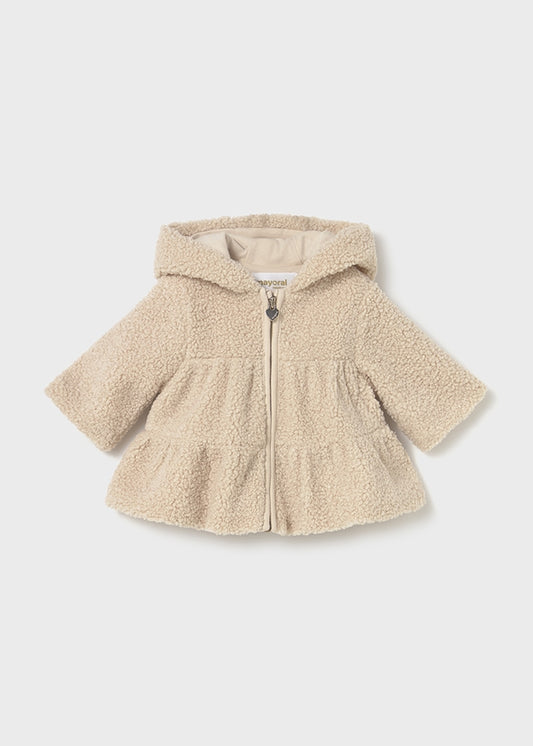 Mayoral Beige Teddy Coat