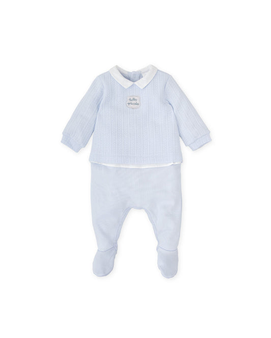 Tutto Piccolo Blue Onesie