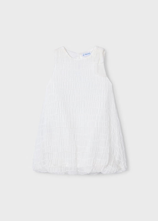 Mayoral White Balloon Dress