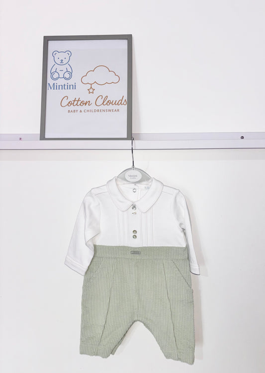 Mintini Sage Green Cord All in One AW25