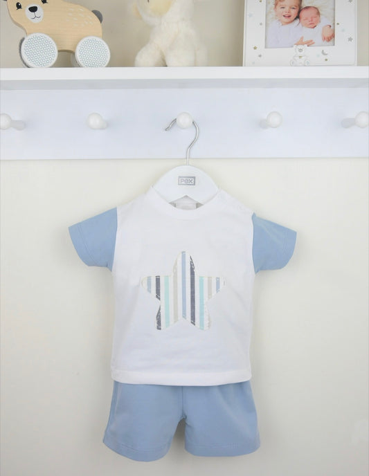 Pex Blue Star Shorts Set