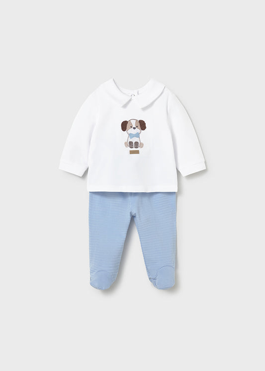 Mayoral Blue Puppy Trouser Set