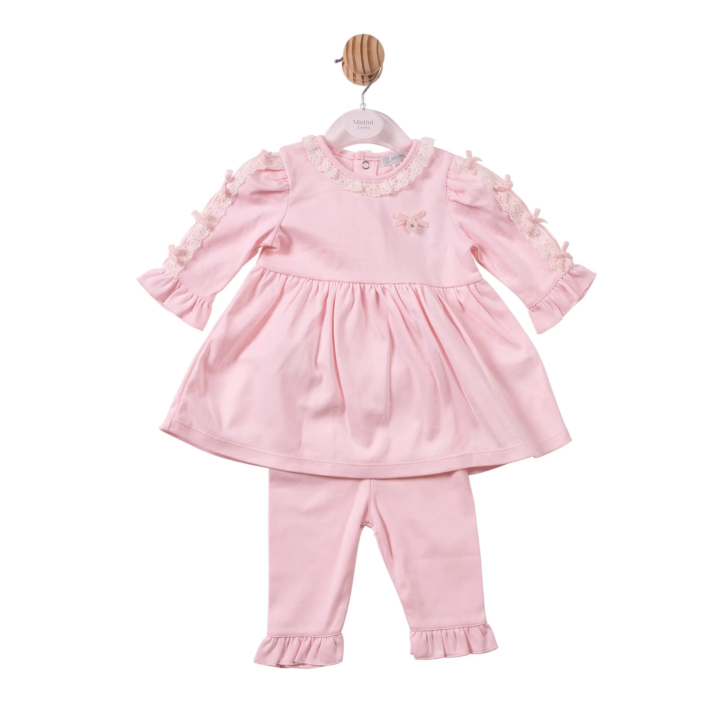 Mintini Pink Bow Dress & Legging