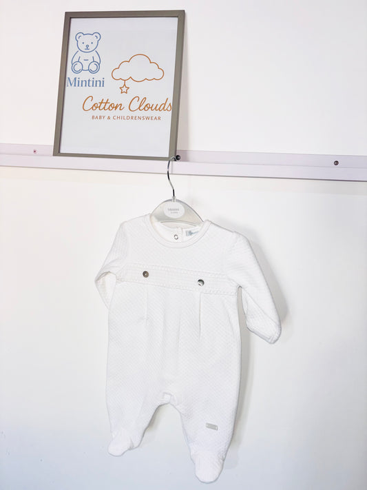 Mintini White AW25 Onesie