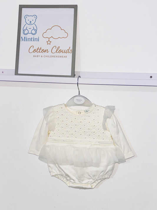 Mintini Ivory Pearl Romper AW25