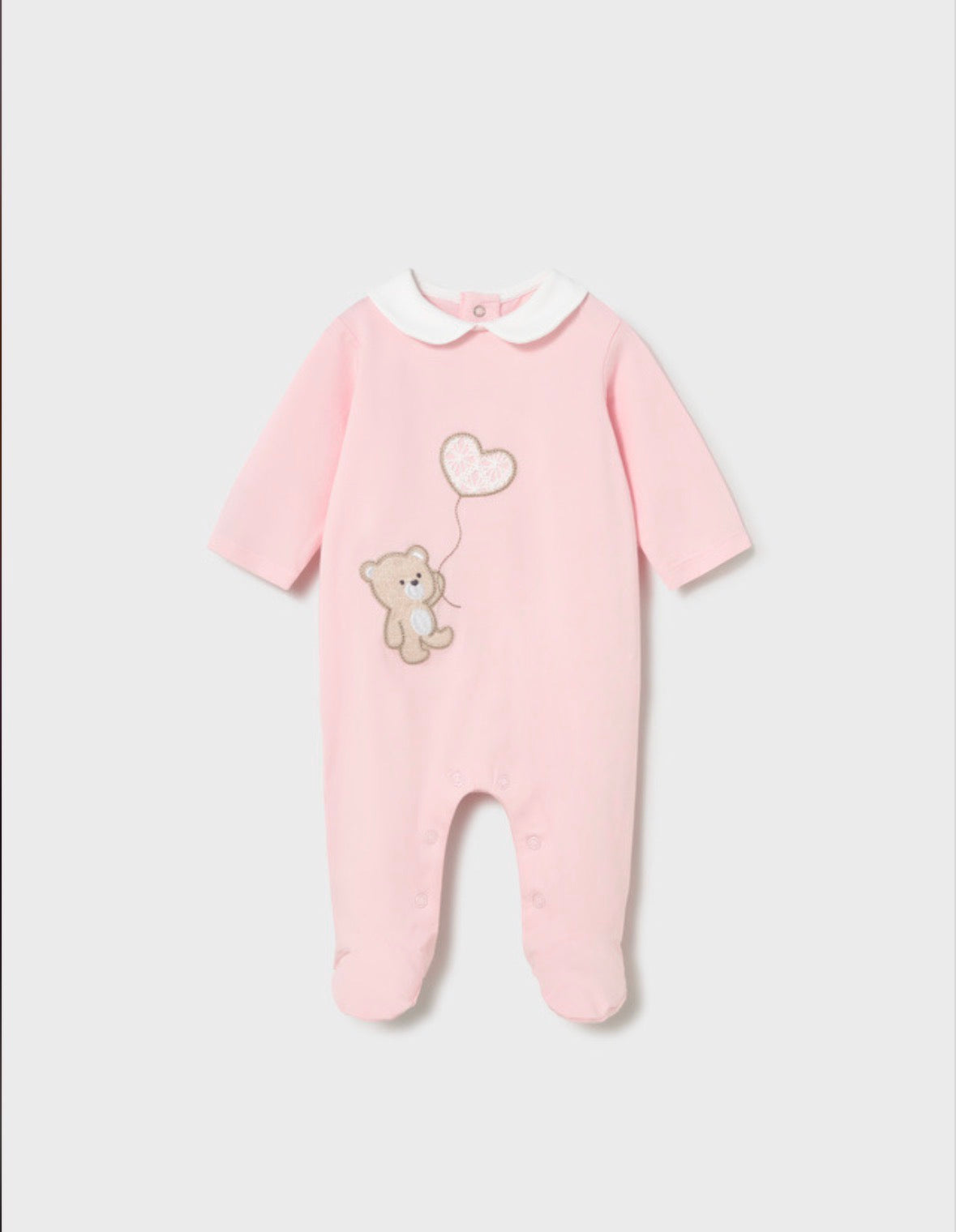 Mayoral Pink Bear Onesie
