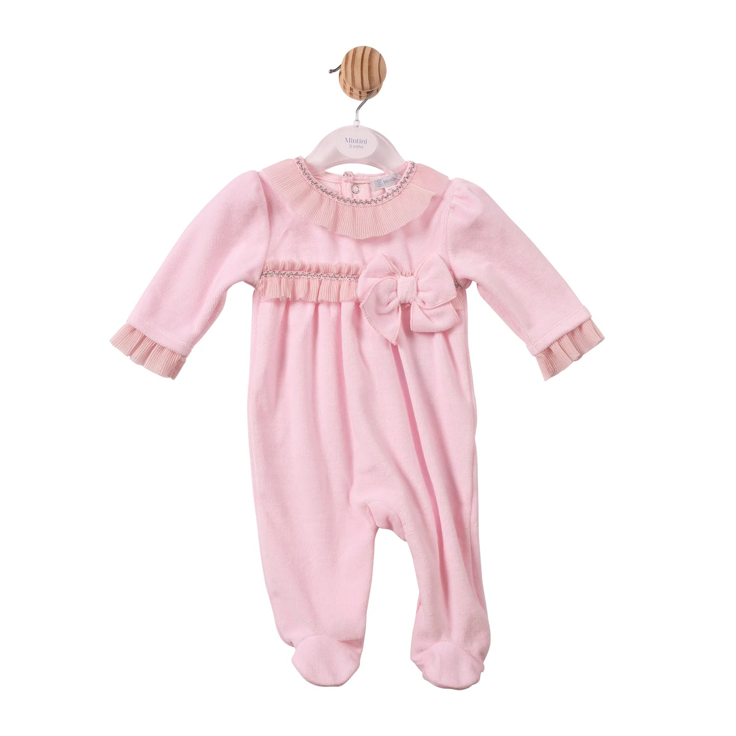 Mintini Pink Chiffon Pleated All in One