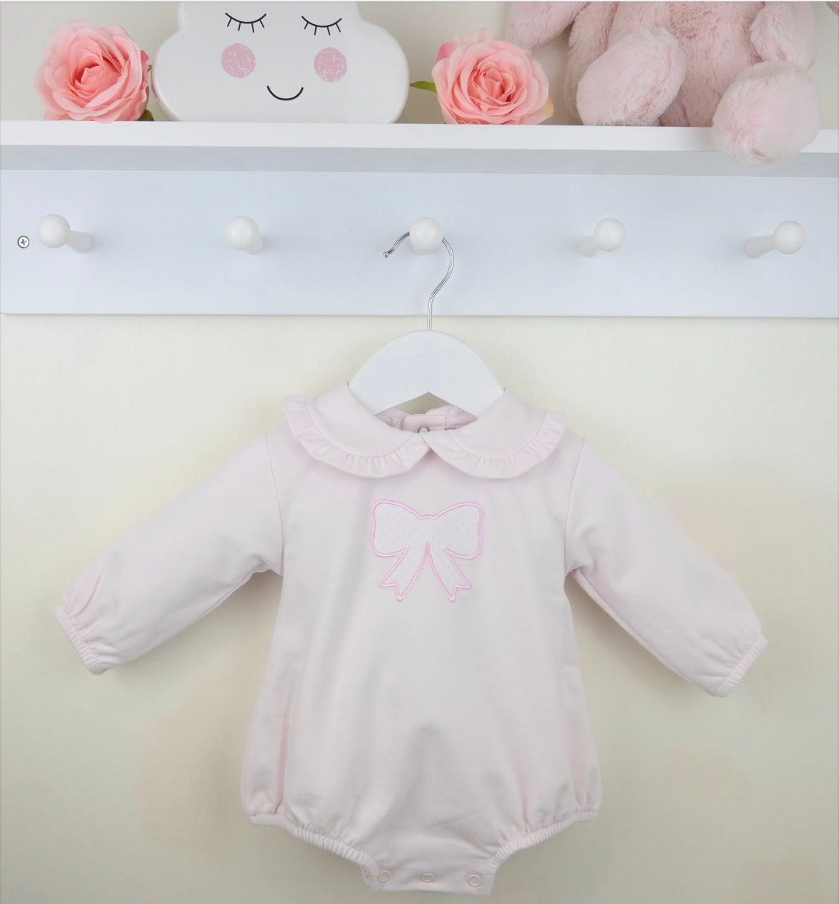 Pex Pink Macy Bow Romper