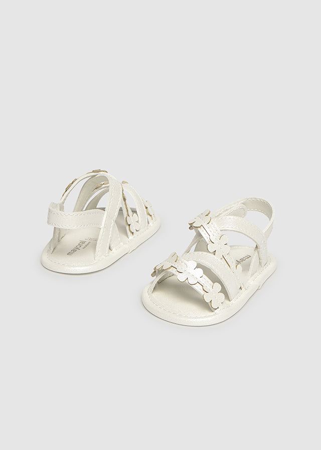 Mayoral White Flower Sandals