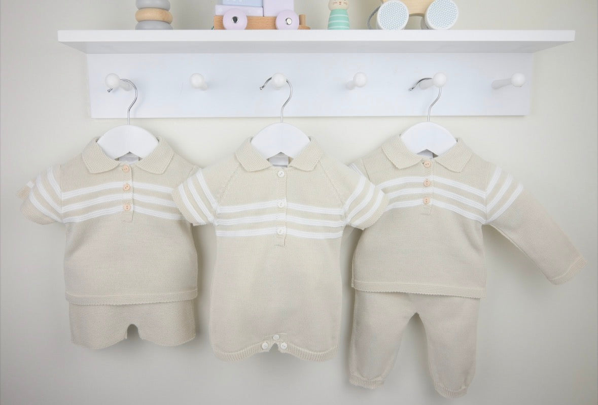 Pex Beige Mateo Shorts Set