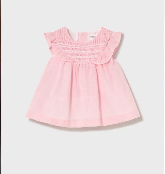 Mayoral Pink Smock Dress