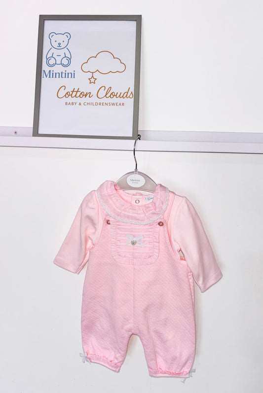 Mintini Pink AW25 Dungaree Set