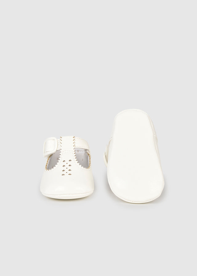 Mayoral White Baby Shoes