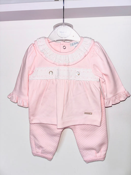 Mintini Pink Frill Trouser Set