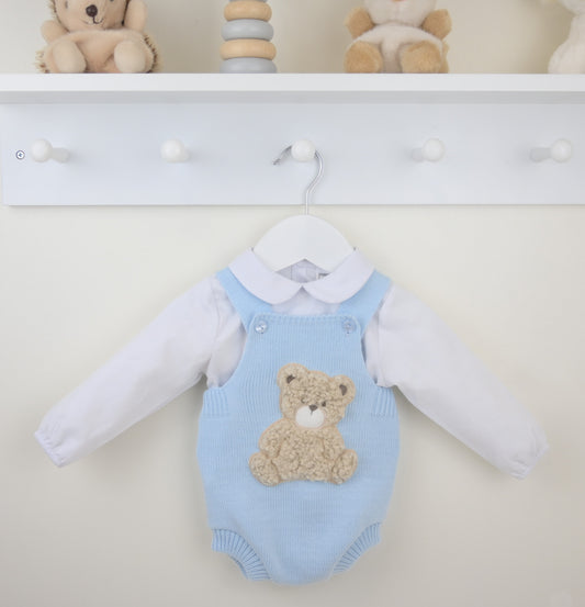 Pex Blue Bear Dungaree Set