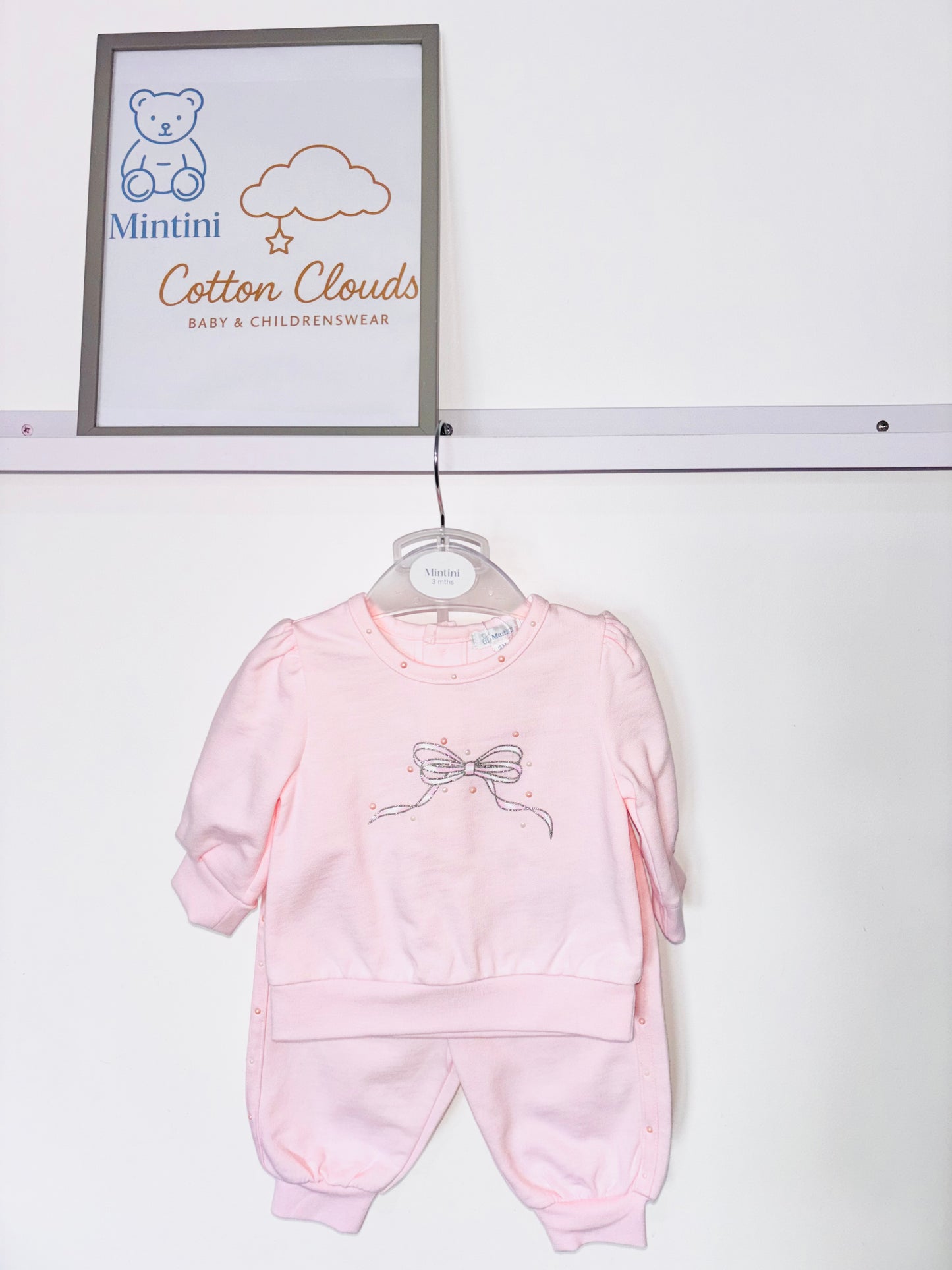 Mintini Pink Bow Jogsuit AW25