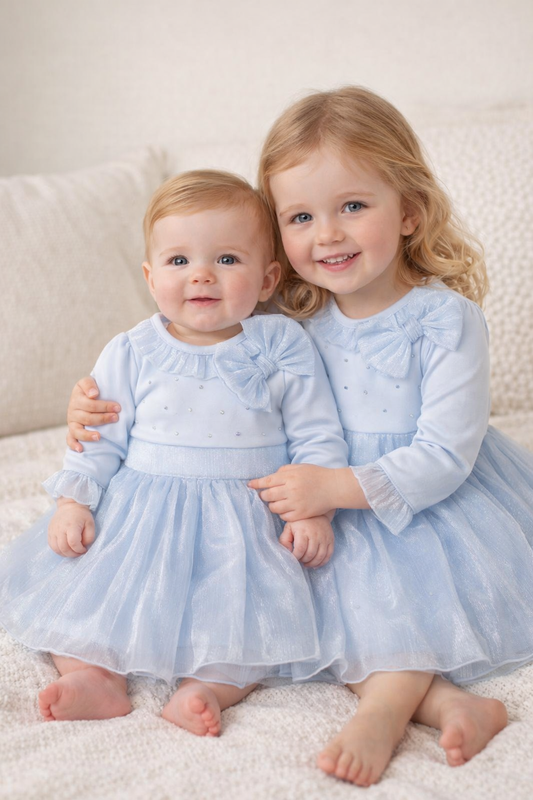 Mintini Blue Bow Dress