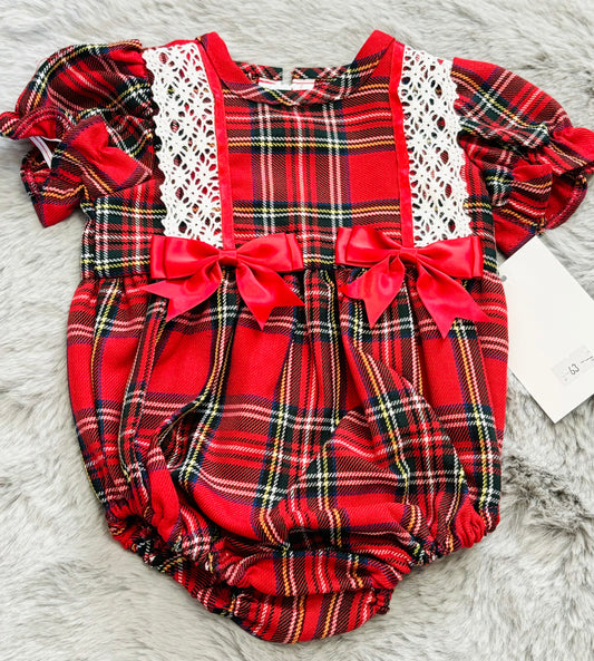 Red Tartan Romper