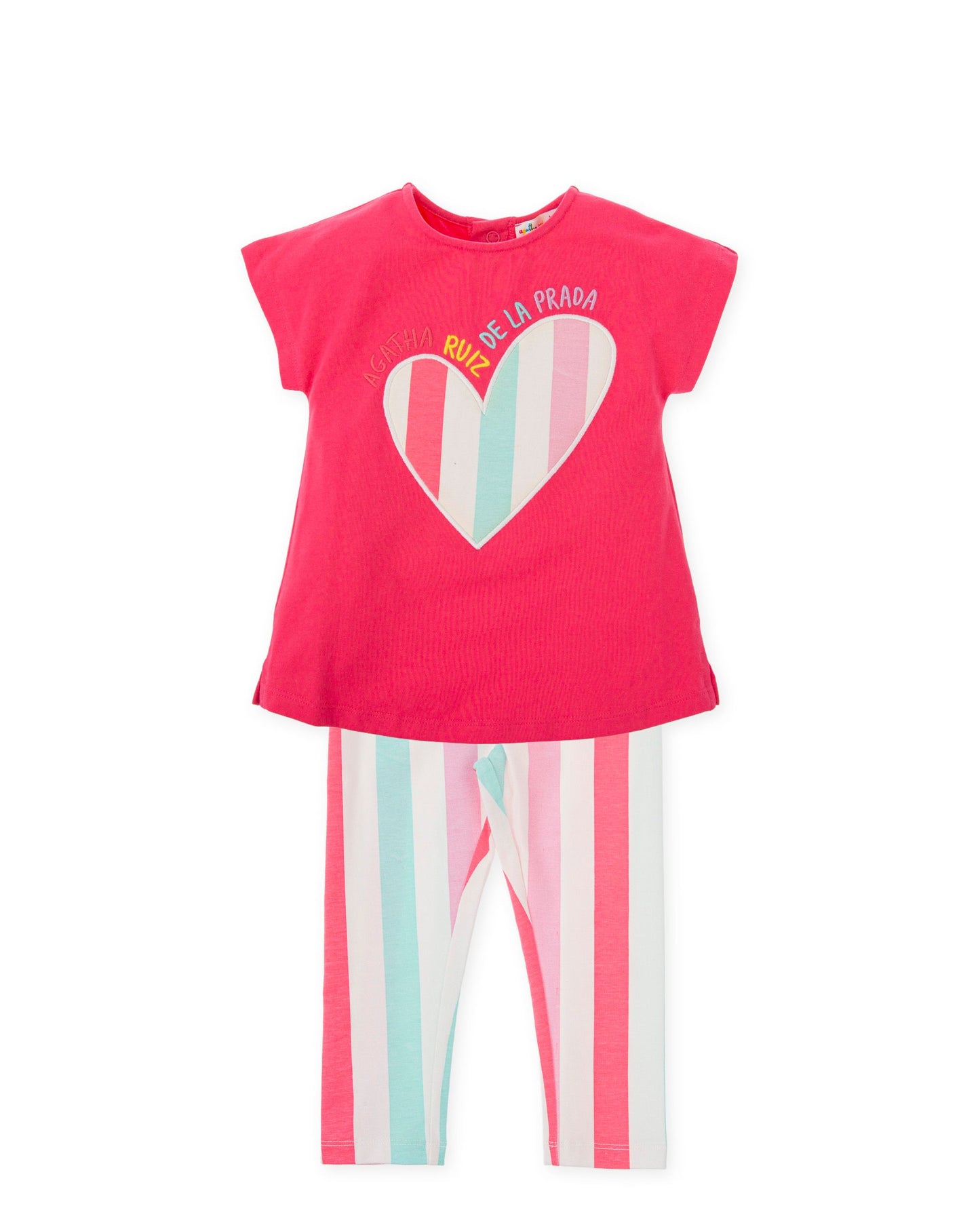 Preorder Agatha Ruiz Heart Stripe Leggings Set