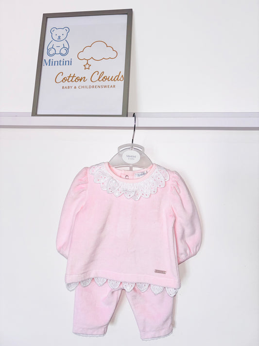 Mintini Velour Frill Trouser Set AW25