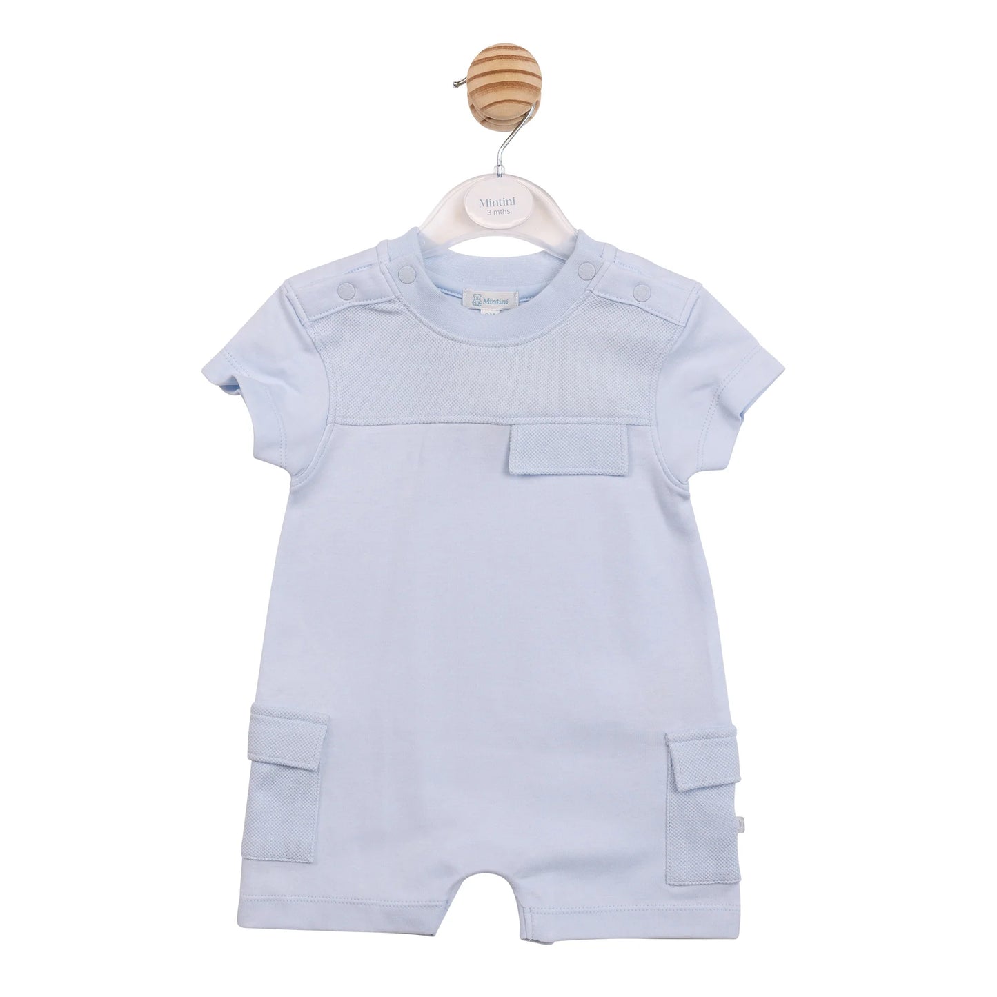 Mintini Blue Interlock Romper