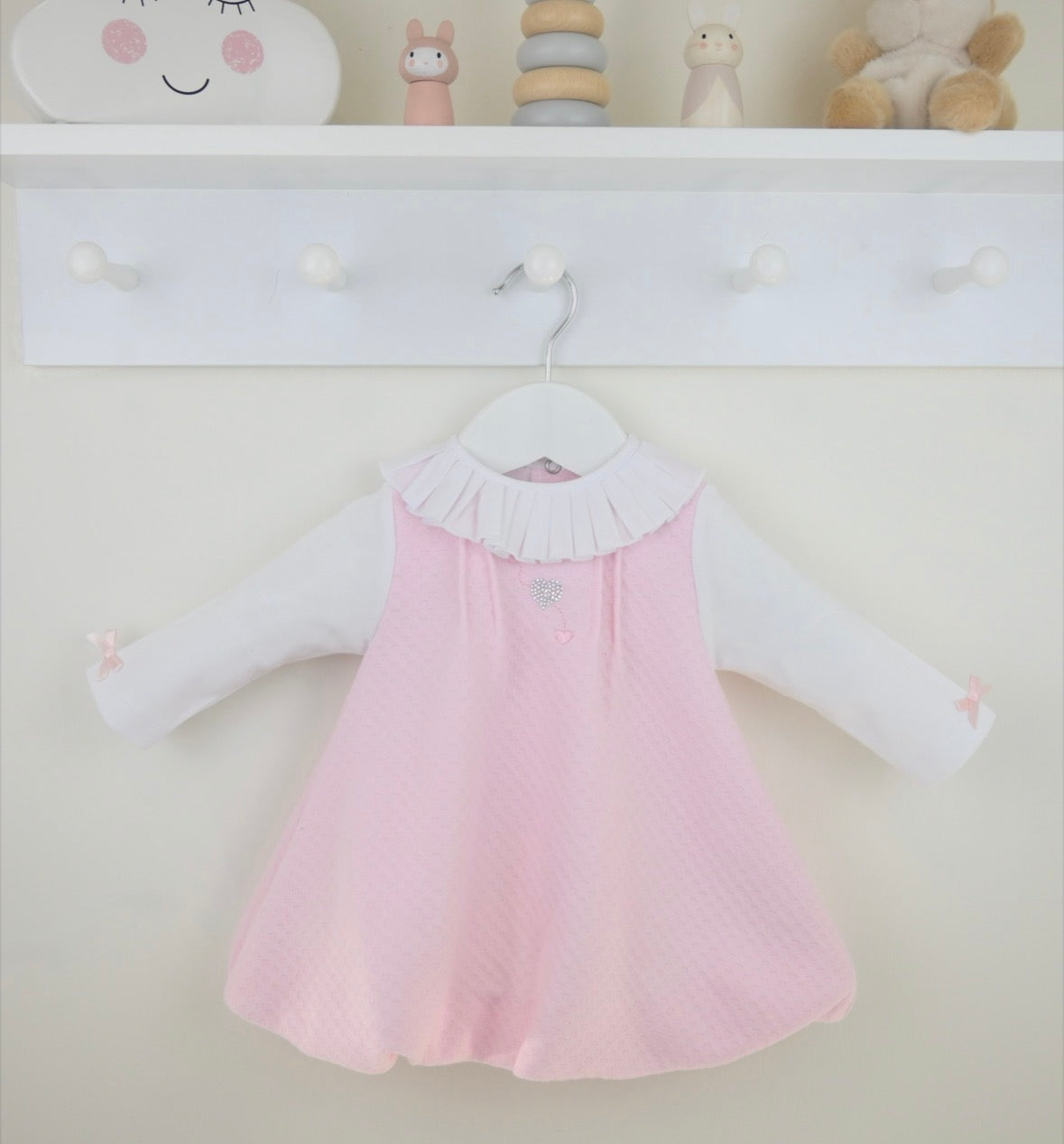 Pex Pink Diamanté Heart Dress