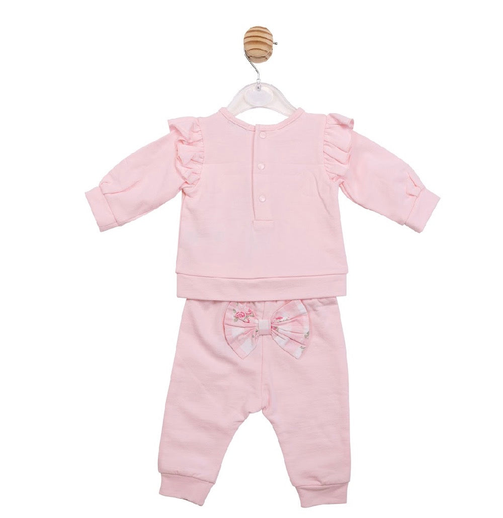 Mintini Pink Bow Jogsuit