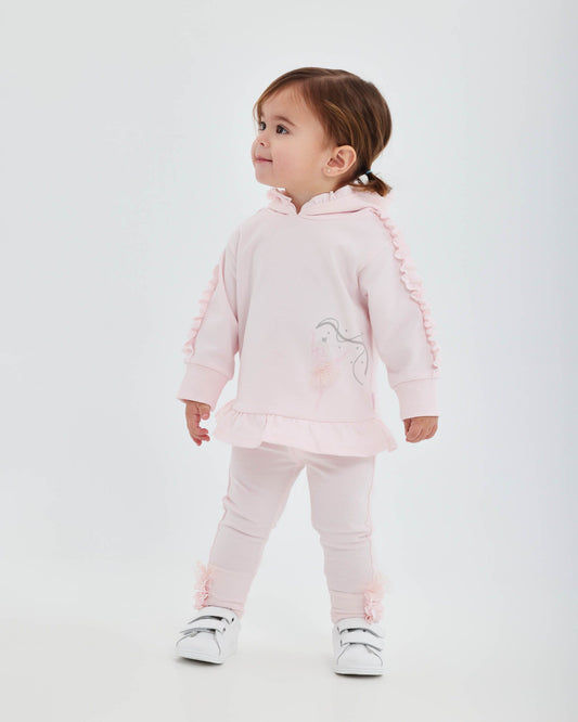 Tutto Piccolo Pink Hoody Set