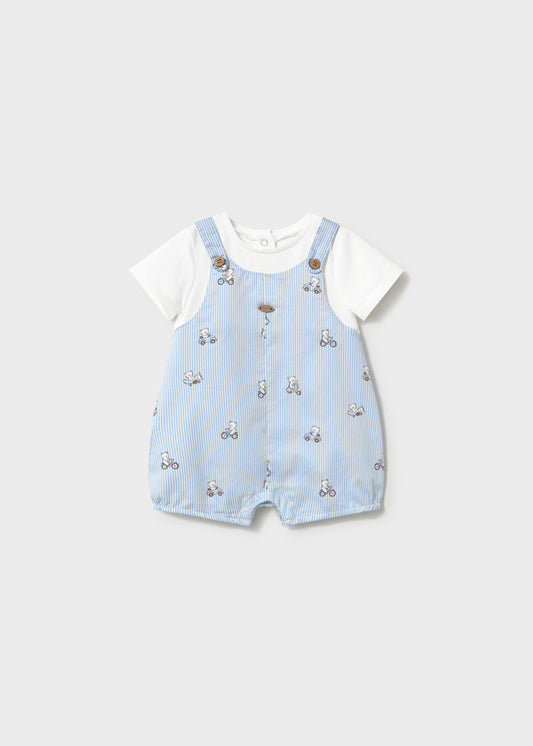 Mayoral Blue Bear Dungaree