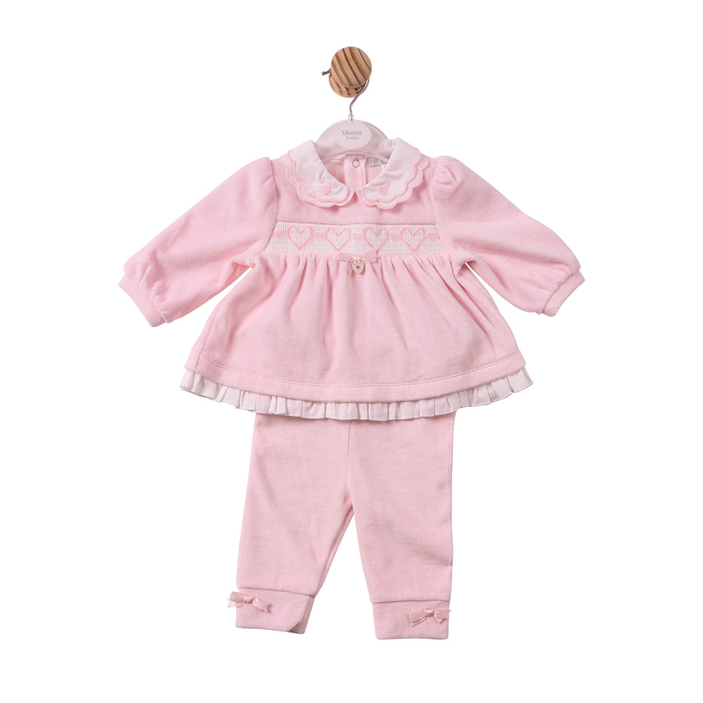 Mintini Pink Heart Trouser Set