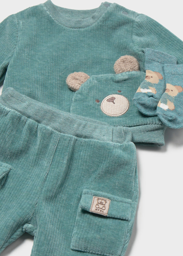Mayoral Teddy Outfit & Socks