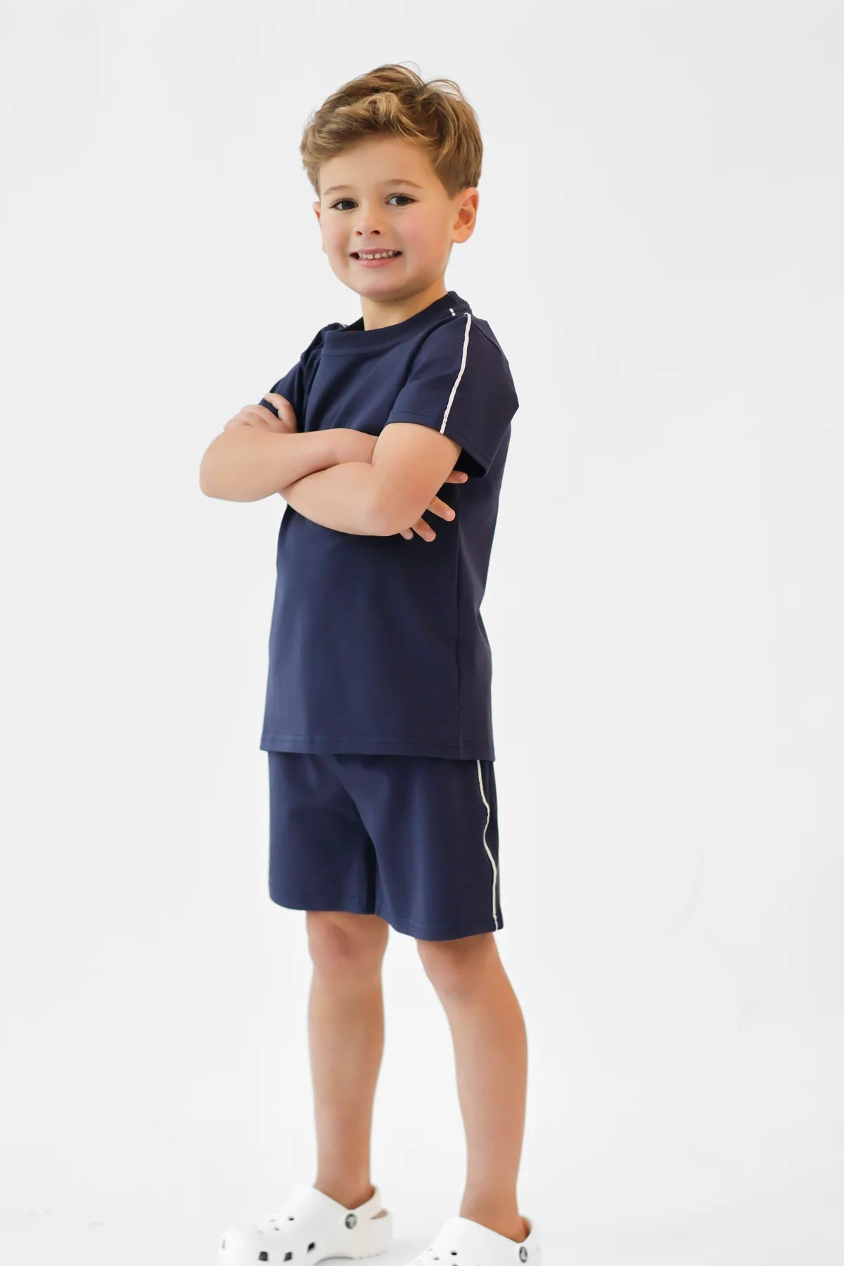 Harris Kids Eddie Navy Shorts Set