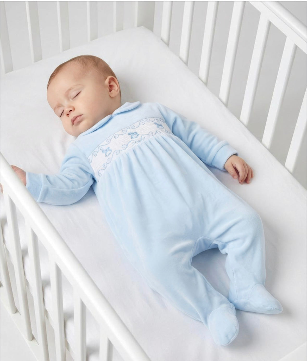 Pex Blue Rocking Horse Onesie