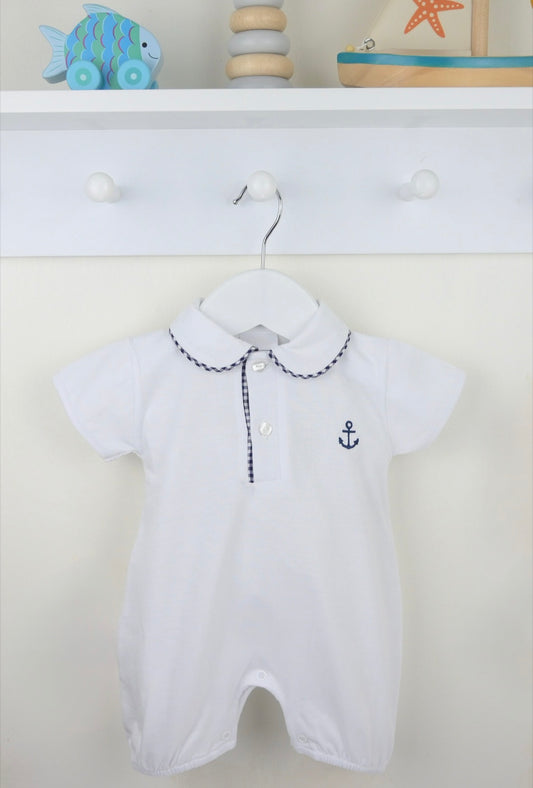 Pex Navy Cove Romper